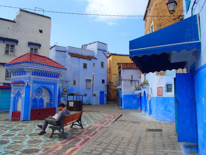 モロッコの青い街